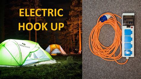 tent camping with electric hookups